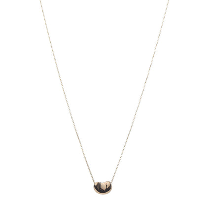 Tiffany 18K Yellow Gold 11mm Elsa Peretti Bean Pendant Necklace 1 of 7