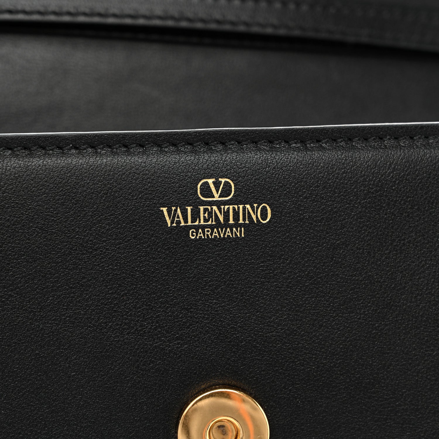 Valentino Garavani Calfskin Vlogo Small Loco Shoulder Bag Black 6 of 11
