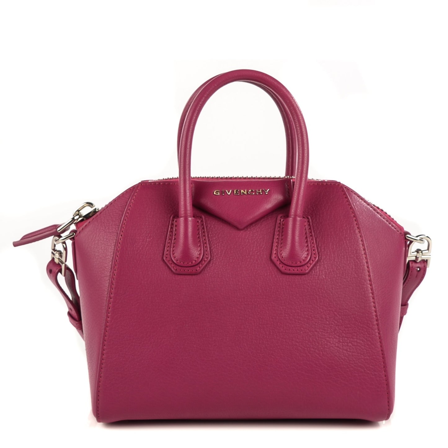 Sugar Goatskin Mini Antigona Magenta
