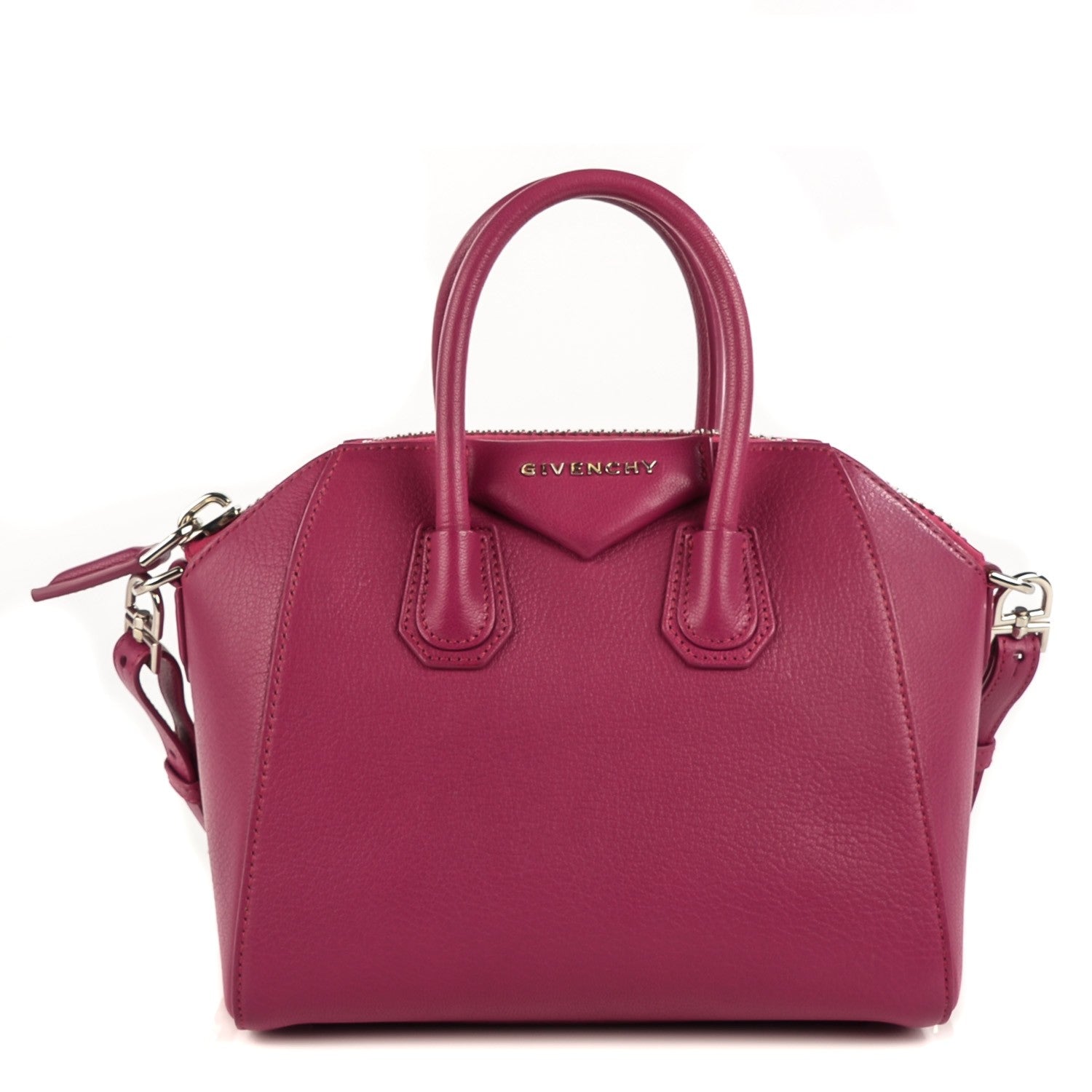 Givenchy Sugar Goatskin Mini Antigona Magenta 1 of 9