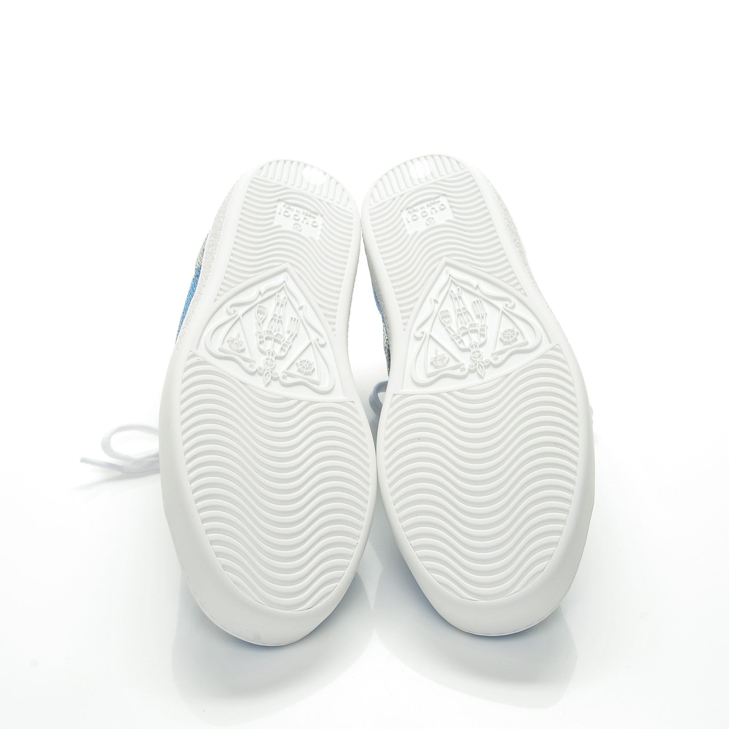 Gucci Lurex Starry Sky Sylvie Web New Ace Sneakers 37 Bluette Silver 5 of 8