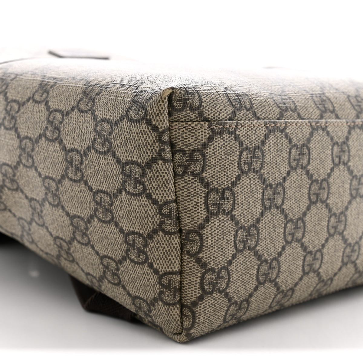GG Supreme Monogram Margaux Calfskin Childrens Day Backpack Beige Ebony Cocoa Dark Chocolate
