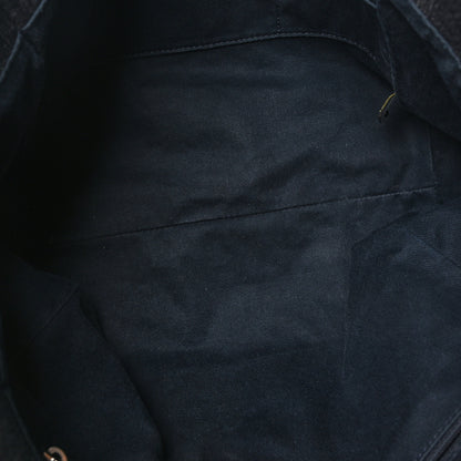 Chanel Denim Small Deauville Tote Dark Blue 5 of 10