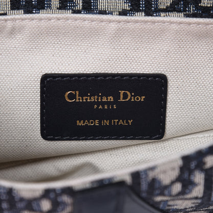 Christian Dior Oblique Mini Saddle Bag Blue 6 of 7