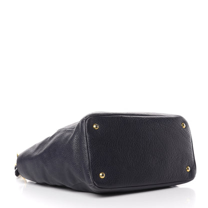 Prada Vitello Daino Side Pocket Tote Baltico 3 of 12