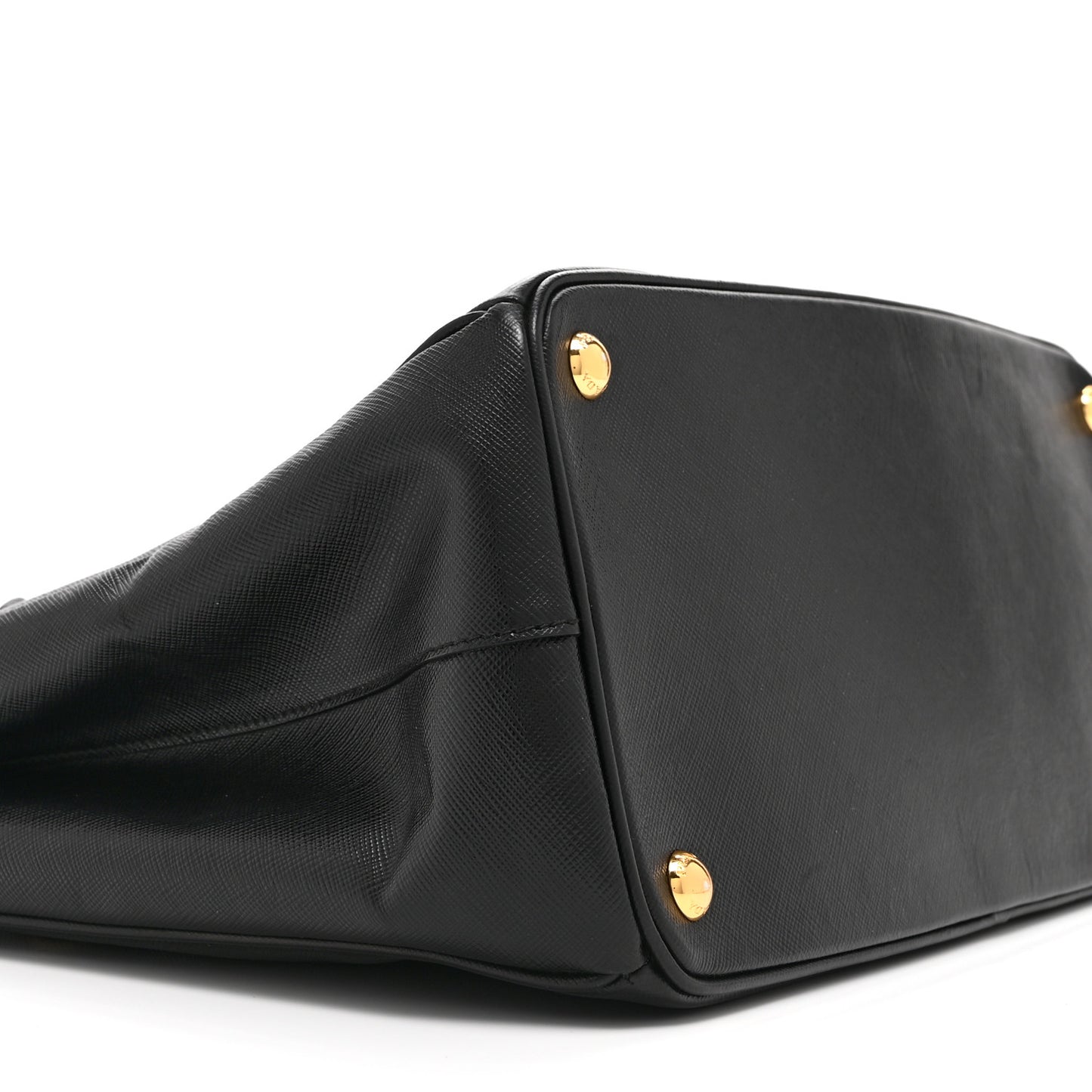 Saffiano Lux Large Galleria Double Zip Tote Black