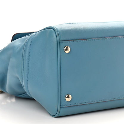 Versace Calfskin Large Palazzo Empire Bag Blue 5 of 14