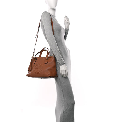 Gucci Cellarius Calfskin Small Soho Top Handle Satchel Dusty Blush 2 of 11