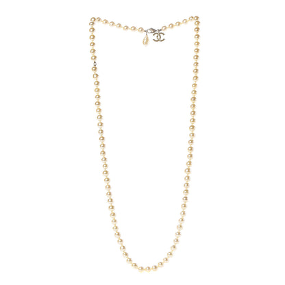 Chanel Pearl CC Long Necklace Gold 3 of 5