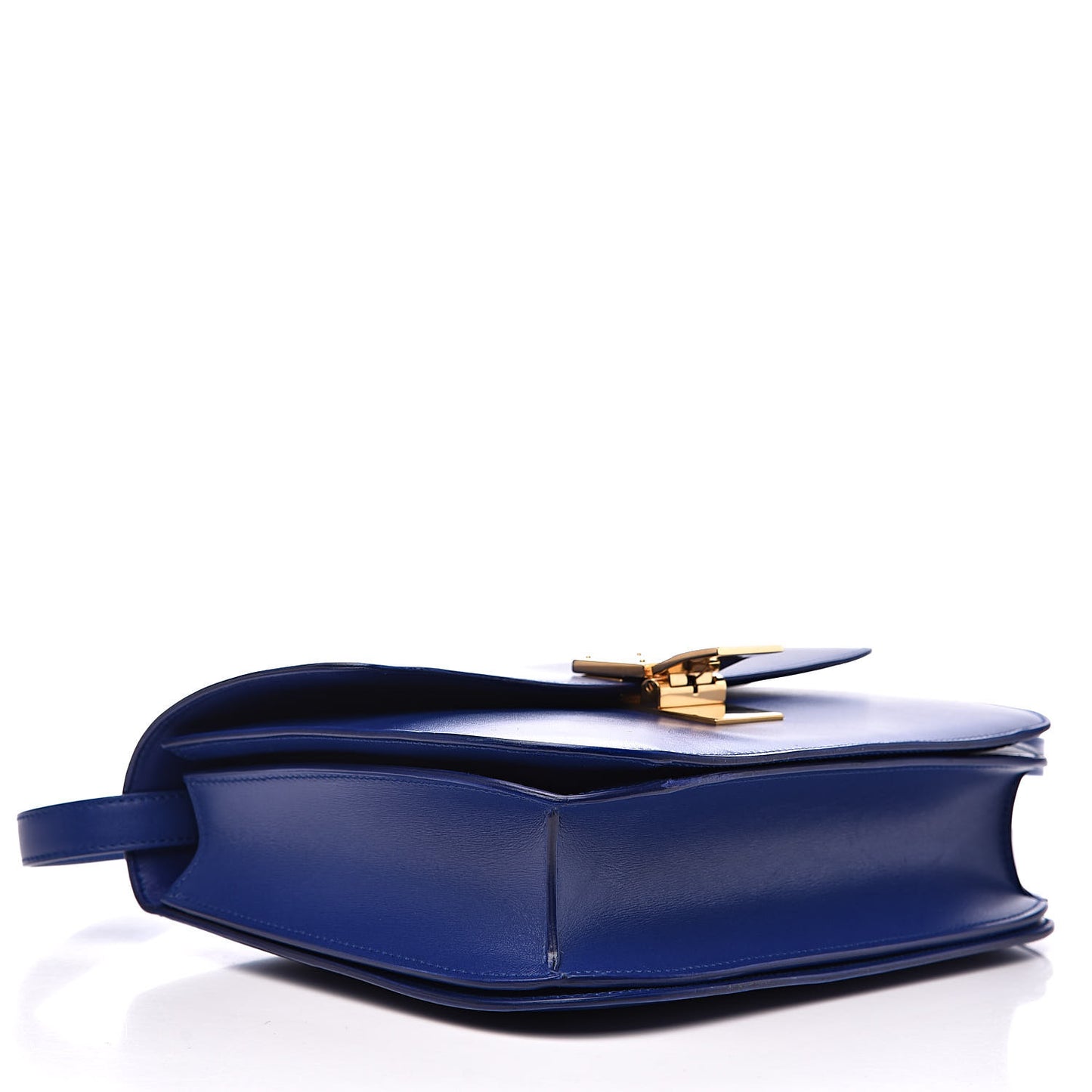Box Calfskin Medium Classic Box Flap Bag Indigo
