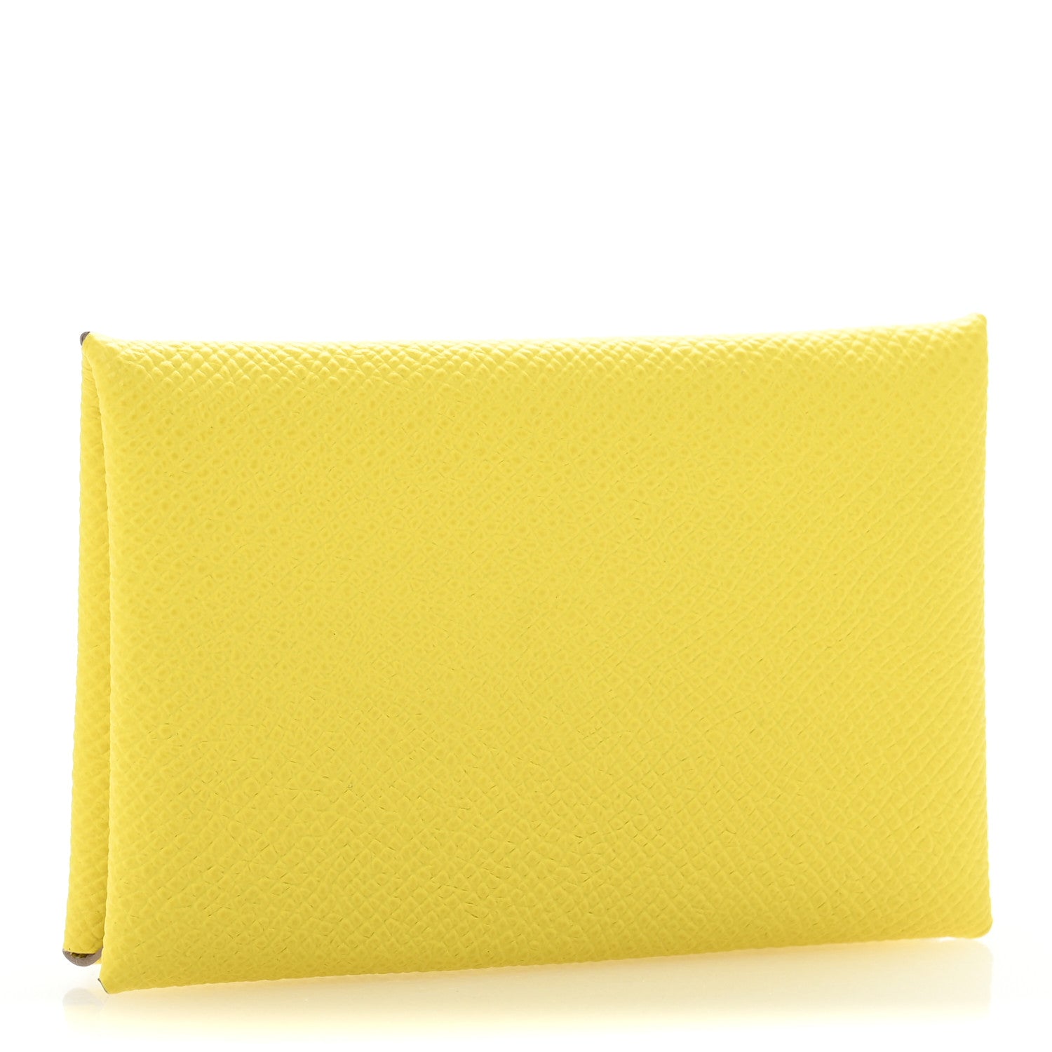 Hermes Epsom Calvi Card Case Lime 3 of 9