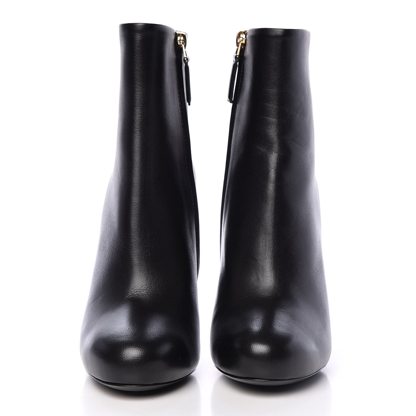 Lambskin Short Ankle Boots 36 Black