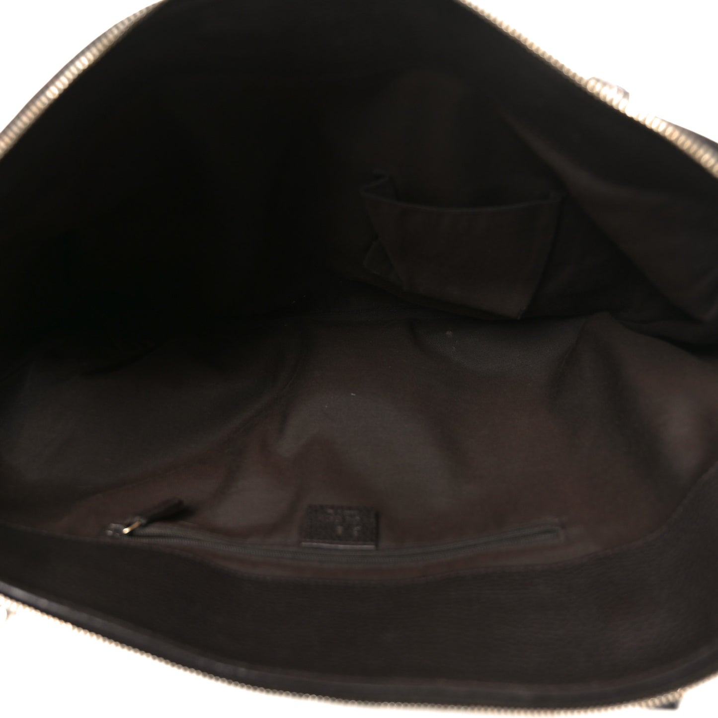 Crystal Monogram Large D Gold Ring Tote Dark Brown