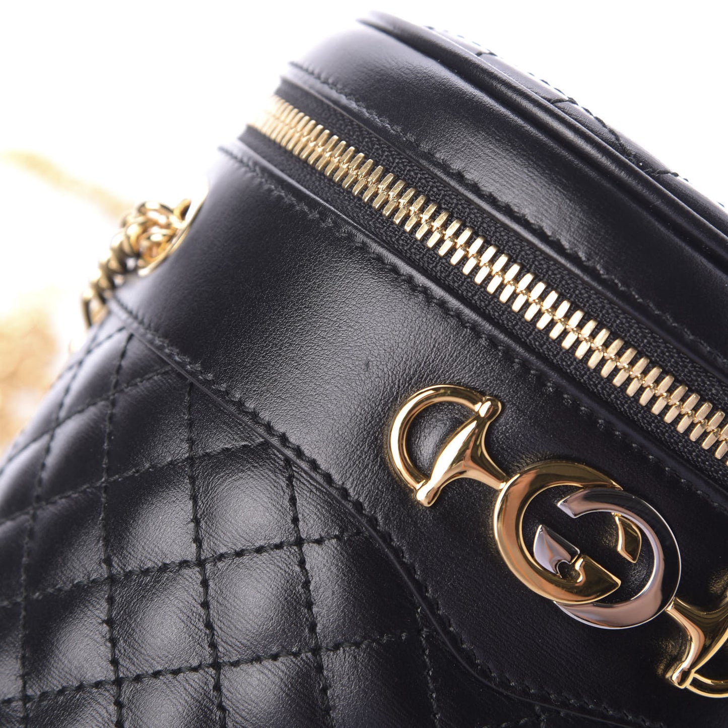 Calfskin Trapuntata Zumi Belt Bag Black