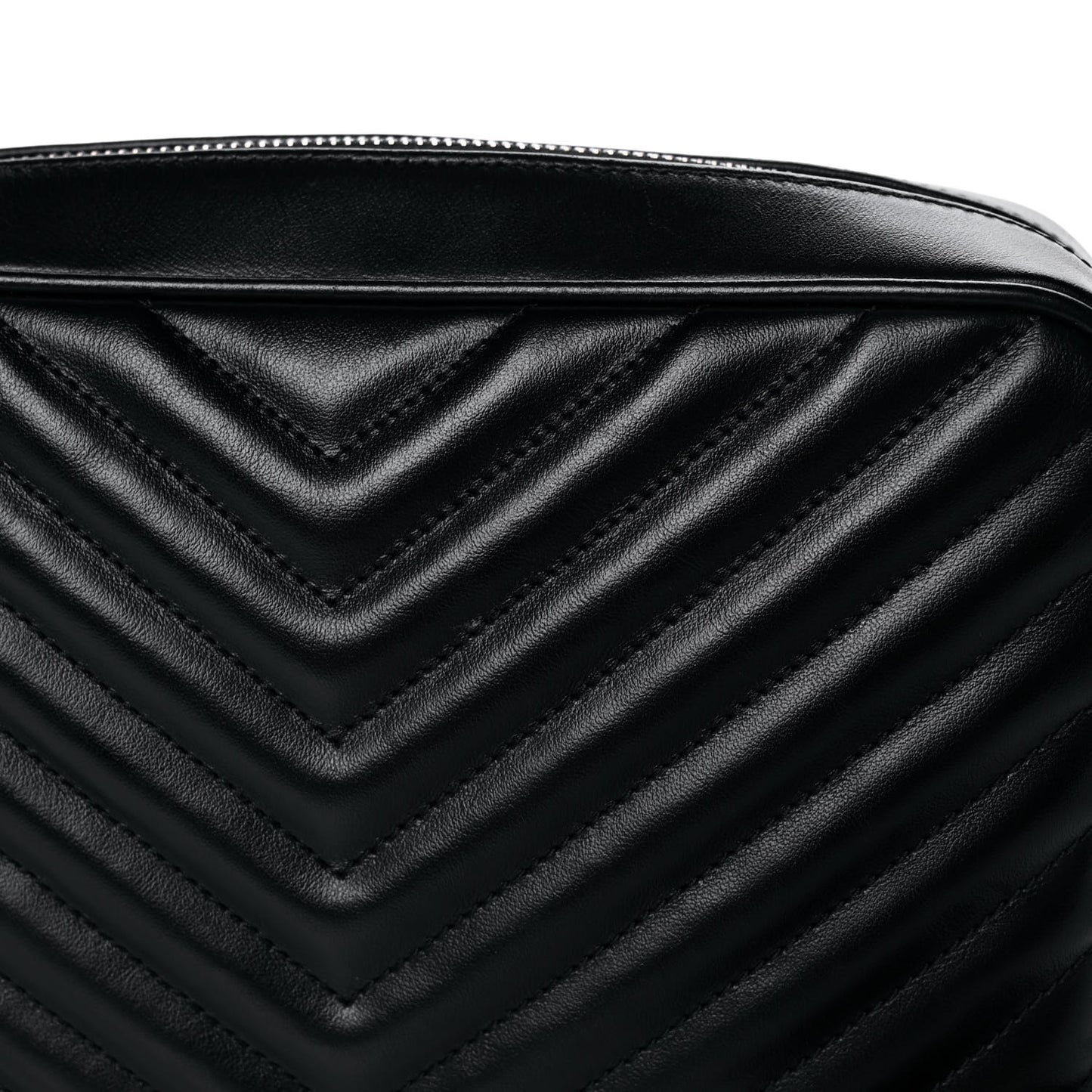Calfskin Matelasse Monogram Lou Camera Bag Black