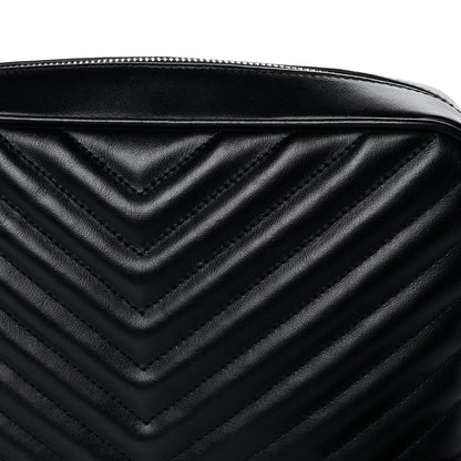 Saint Laurent Calfskin Matelasse Monogram Lou Camera Bag Black 16 of 18