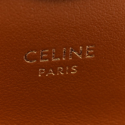 Celine Triomphe Canvas Calfskin Mini Claude Tan 6 of 11