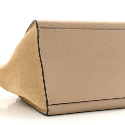 Celine Drummed Calfskin Suede Small Trapeze Dune 8 of 12