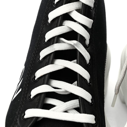 Louis Vuitton Canvas LV Squad Sneaker Boots 38.5 Black 9 of 11