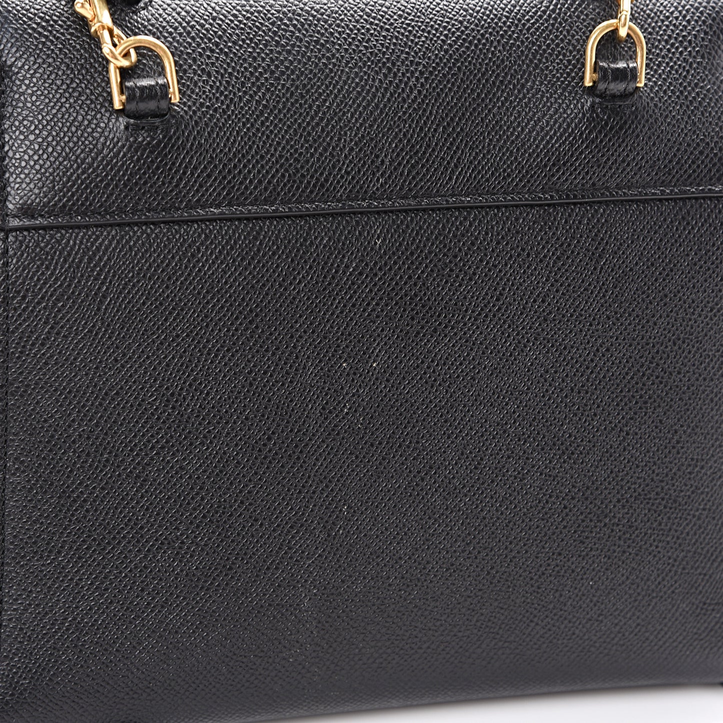 Grained Calfskin Micro Belt Bag Black