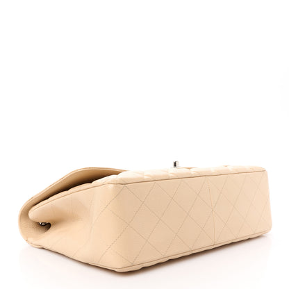 Chanel Caviar Quilted Jumbo Single Flap Beige Clair 4 of 12
