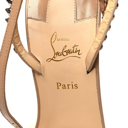 Christian Louboutin Kid Spiked So Me 100 Sandals 38 Nude 7 of 8
