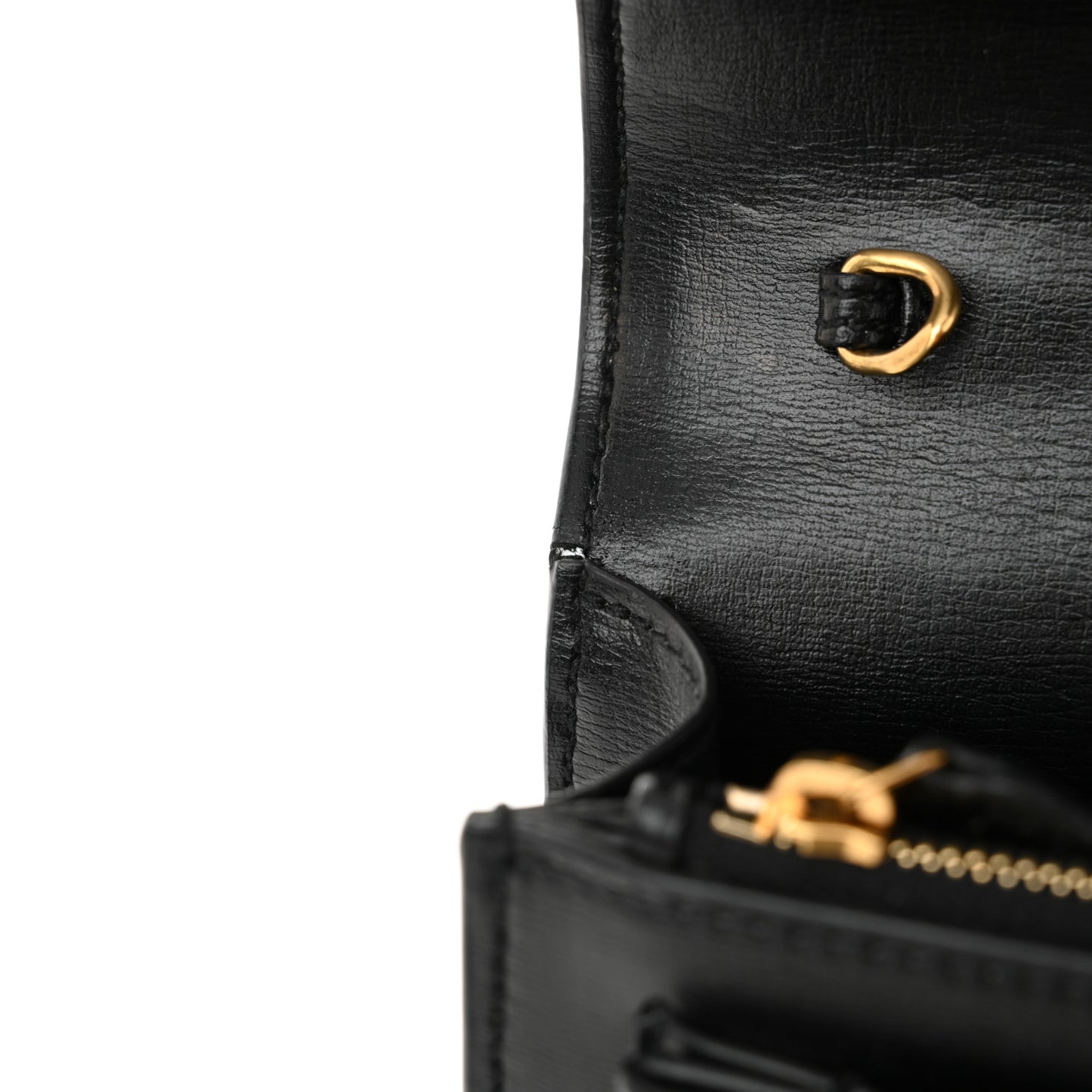 Calfskin Monogram Sunset Chain Wallet Black