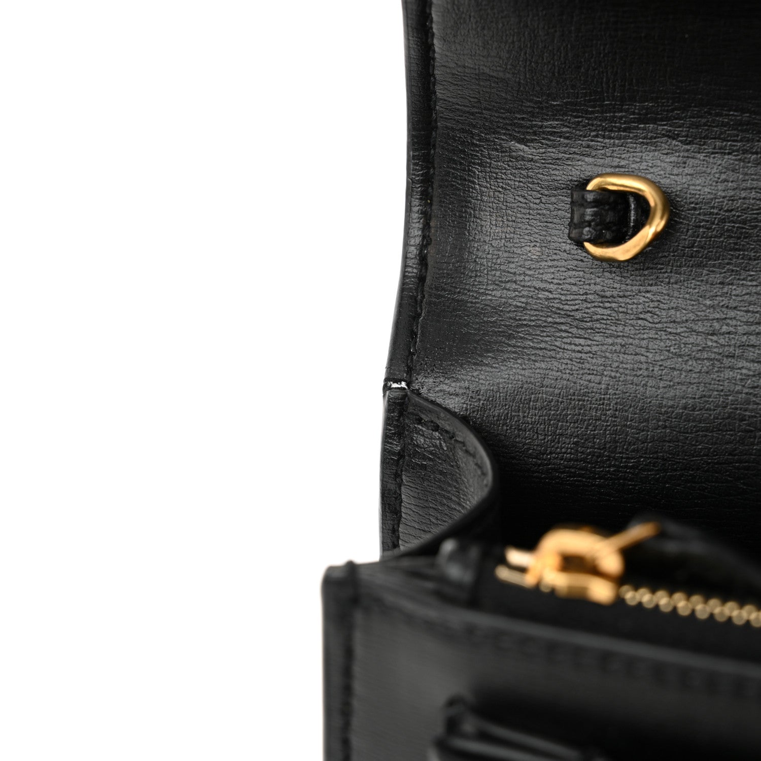 Saint Laurent Calfskin Monogram Sunset Chain Wallet Black 13 of 15