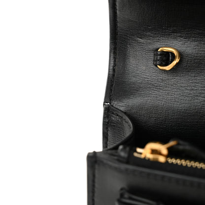 Saint Laurent Calfskin Monogram Sunset Chain Wallet Black 13 of 15
