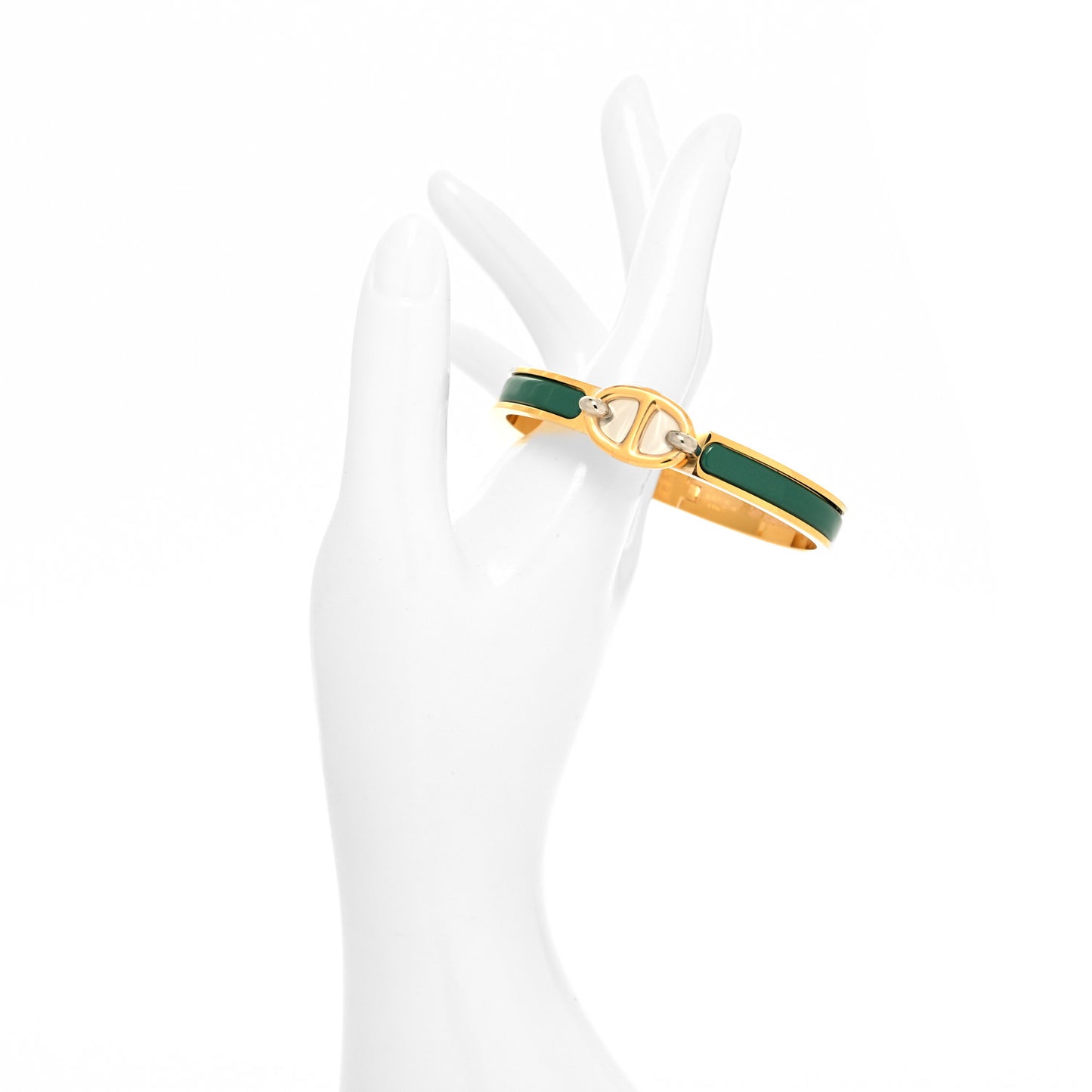 Enamel Mini Clic Chaine d'Ancre Bracelet GM Vert Flamboyant