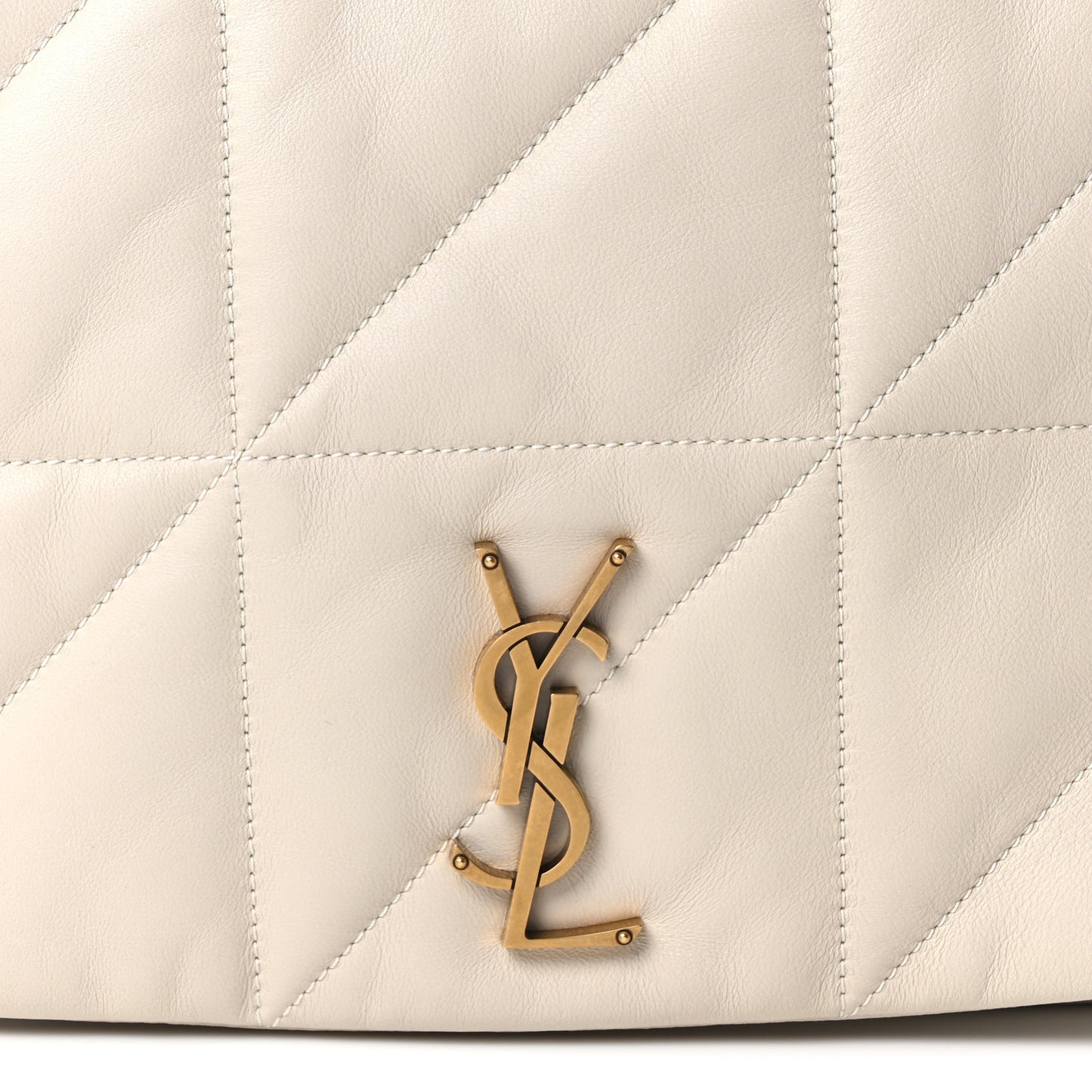 Lambskin Matelasse Monogram Medium Jamie 4.3 Crema Soft