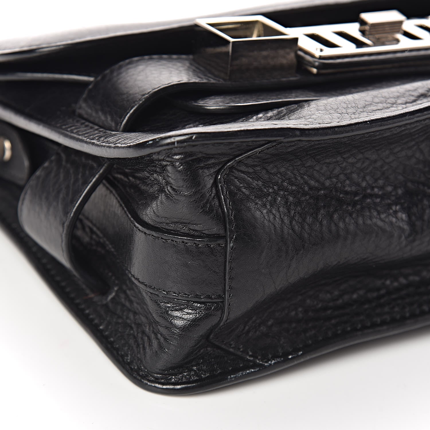 Proenza Schouler Pebbled Calfskin Mini PS11 Classic Shoulder Bag Black 10 of 13