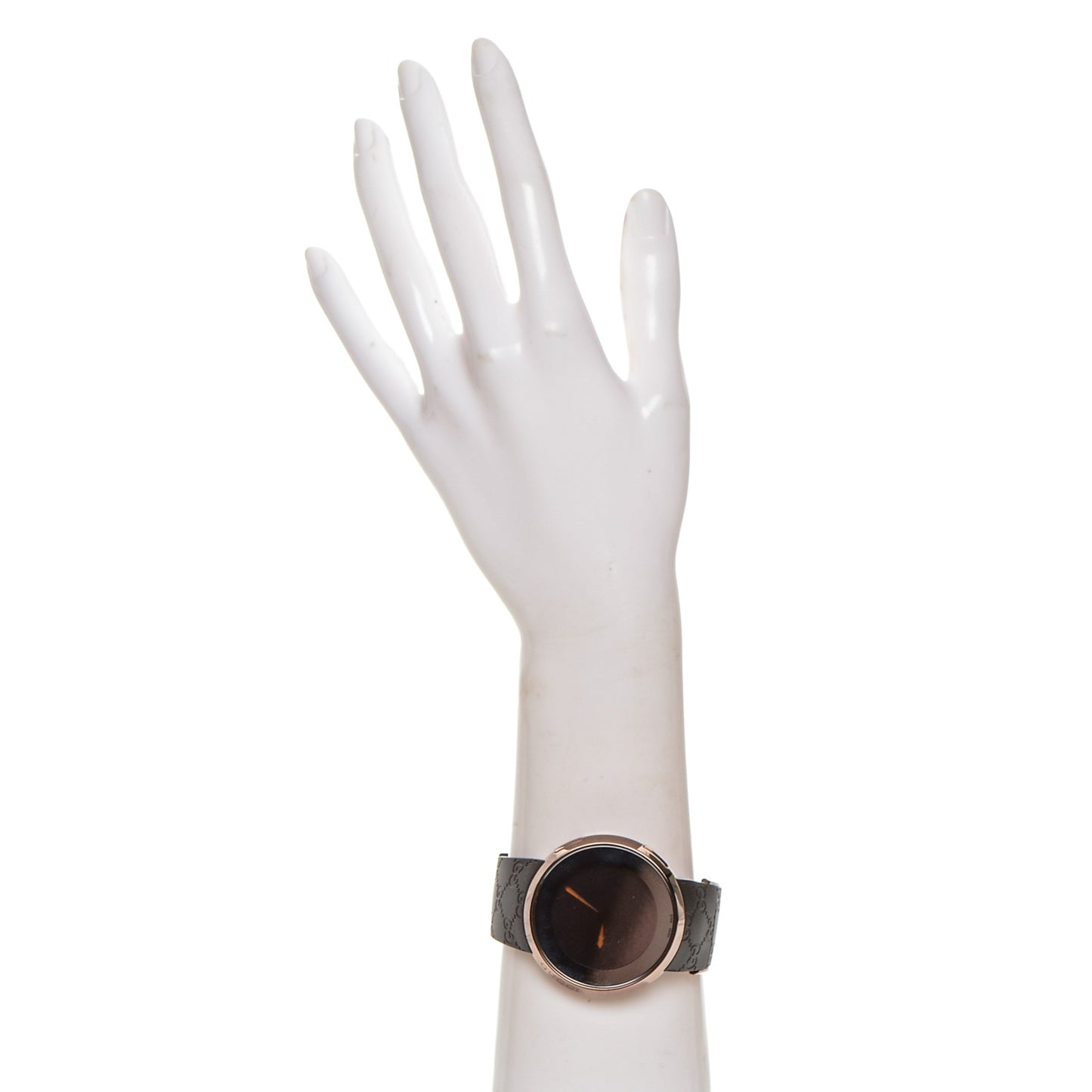 Stainless Steel Rubber 45mm Digital I-Gucci Watch Brown