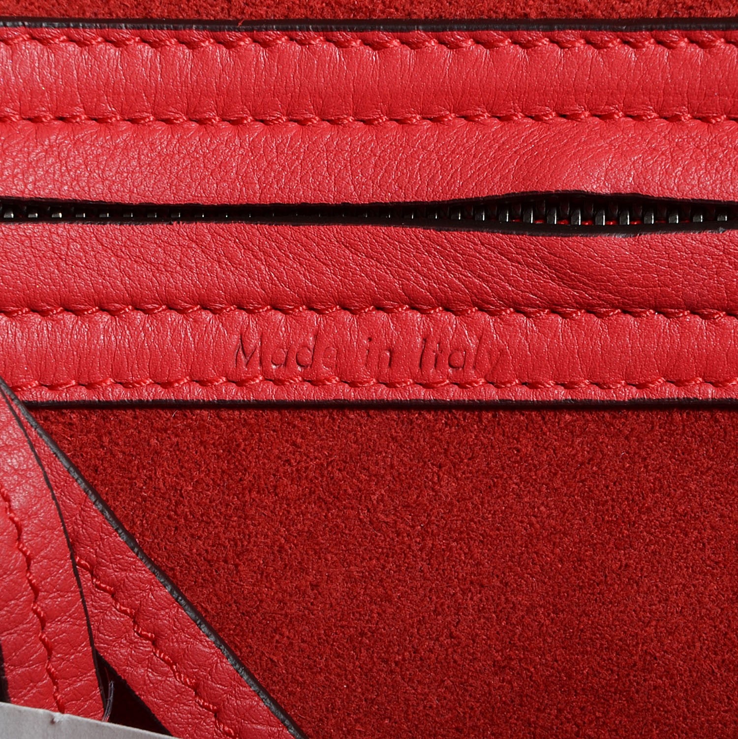 Celine Supple Calfskin Medium Phantom Luggage Vermillion 6 of 8