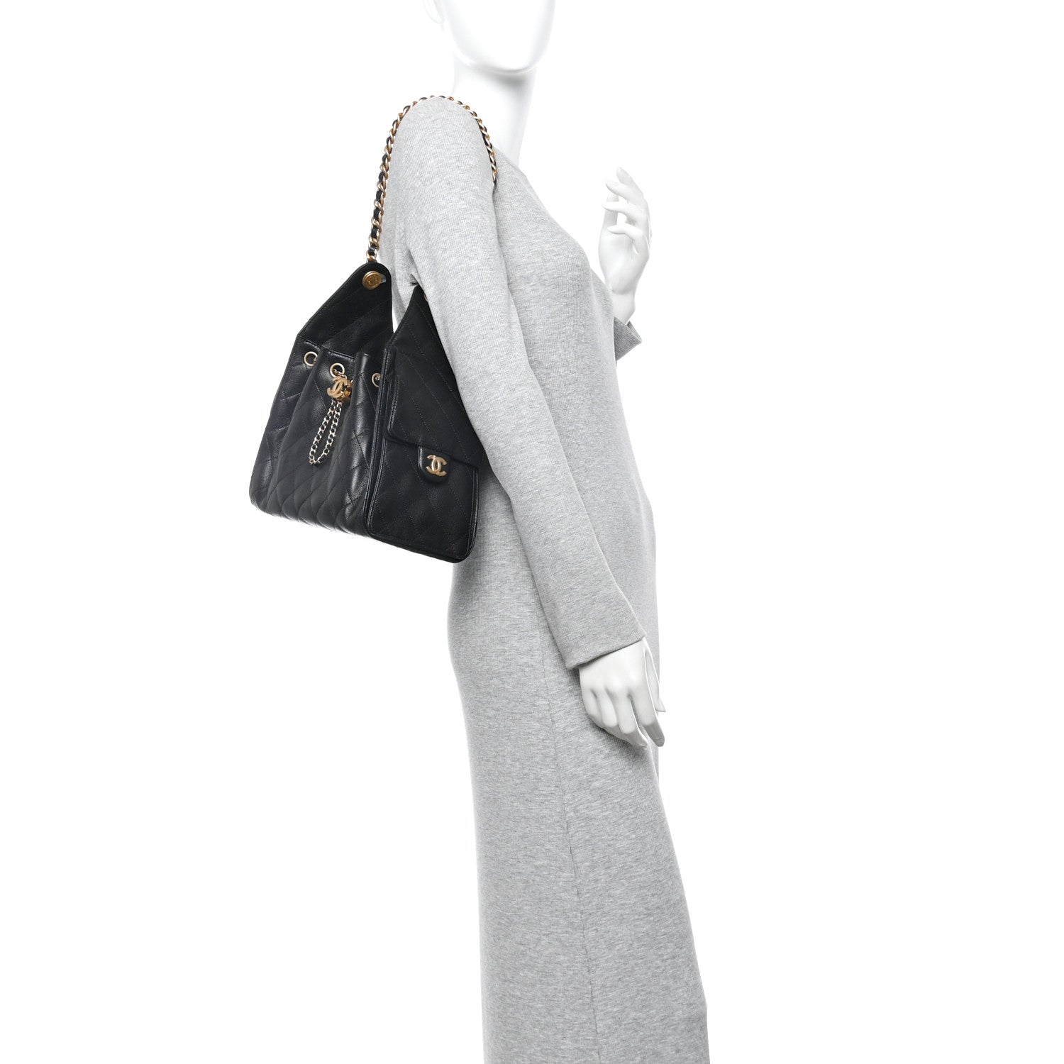 Chanel Caviar Quilted Small Chanel 25 Handbag Black 2 of 10