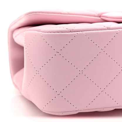 Chanel Lambskin Quilted Mini Top Handle Rectangular Flap Light Pink 9 of 11