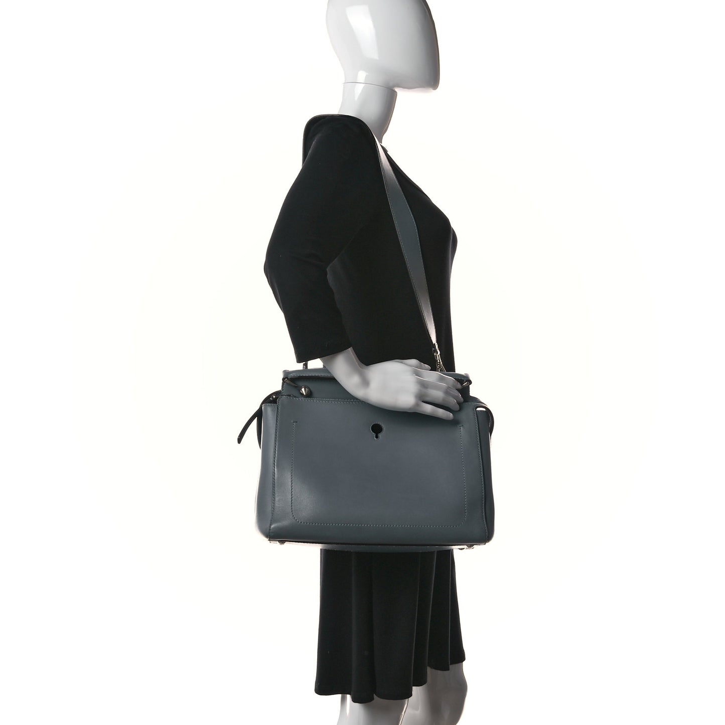 Vitello Baltico Dolce DotCom Satchel Riviera Blue Notte