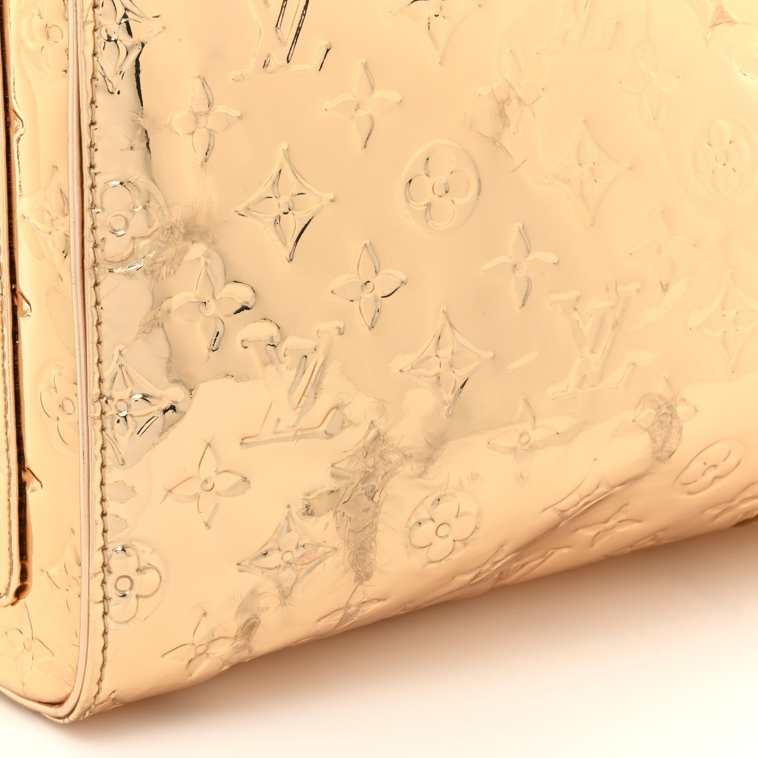 Louis Vuitton Monogram Miroir Keepall 55 Gold 8 of 14