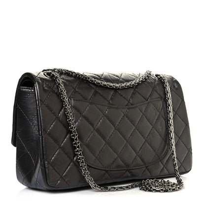 Chanel Aged Calfskin Quilted 2.55 Reissue 226 Flap Black 3 of 15