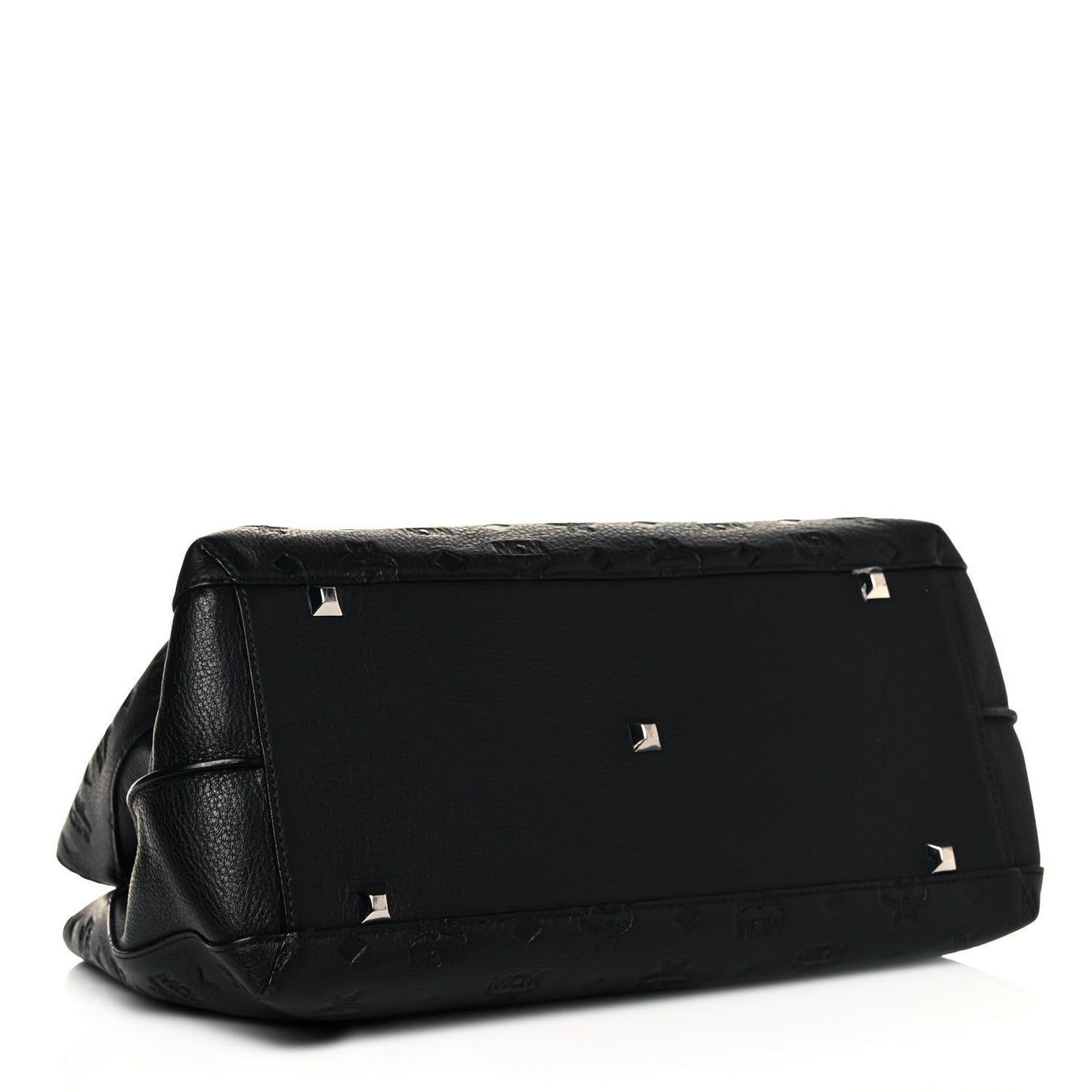 Calfskin Ottomar Monogram Large Essential Tote Black