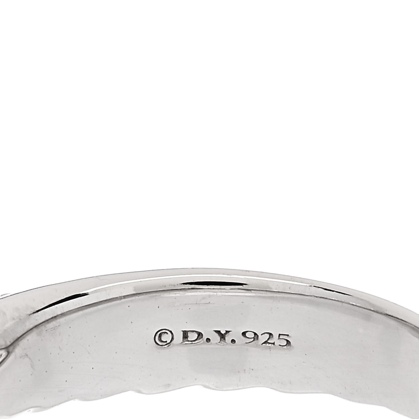 Sterling Silver Diamond 5mm Crossover Ring 57 8