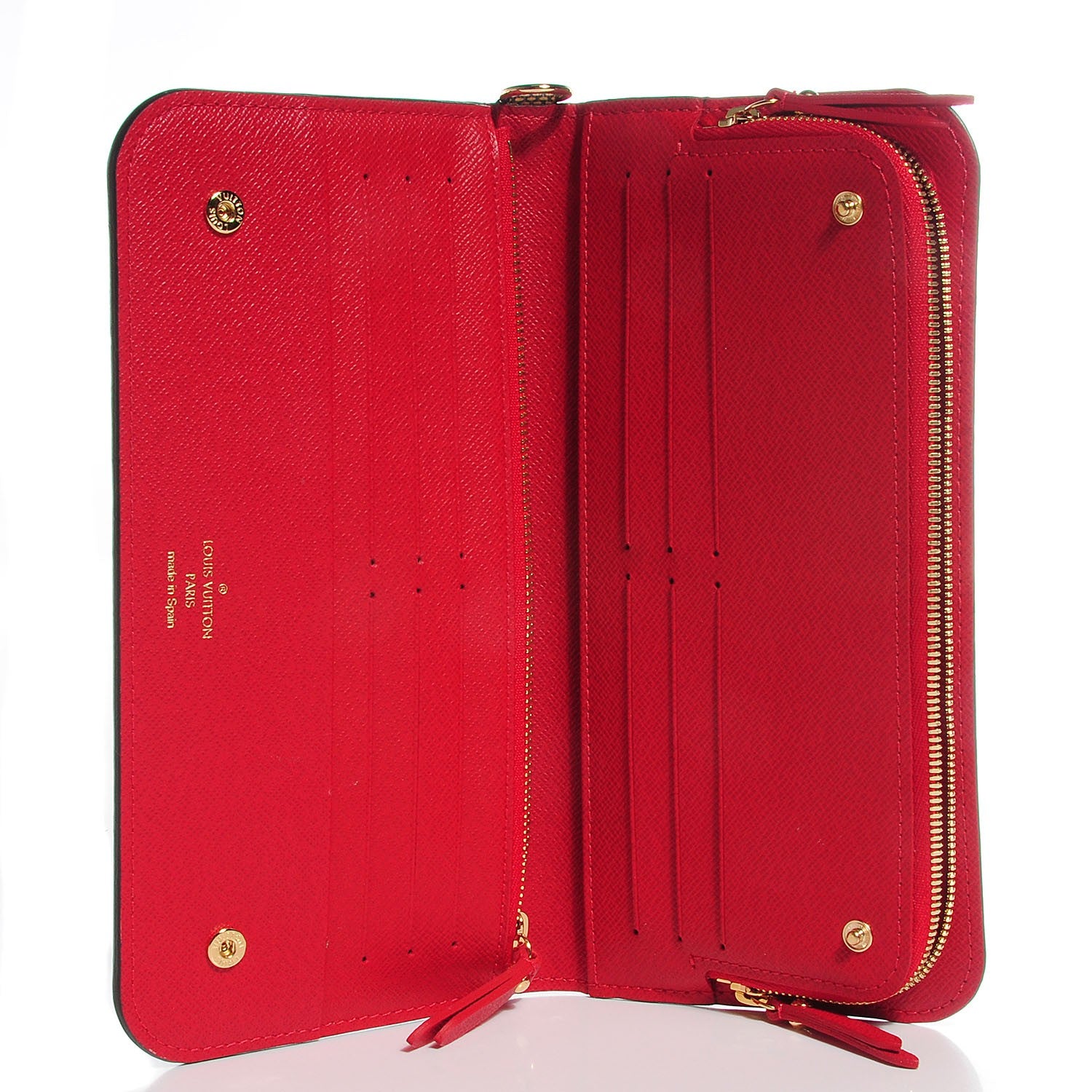 Louis Vuitton Damier Ebene Insolite Wallet Red 6 of 8