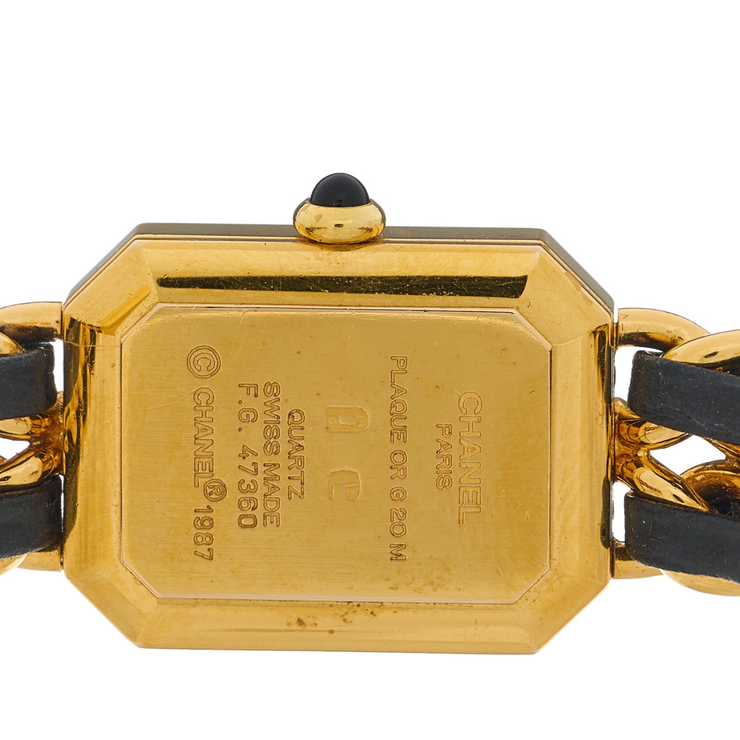 Stainless Steel Lambskin 20mm Chain Premiere Quartz Watch Gold M