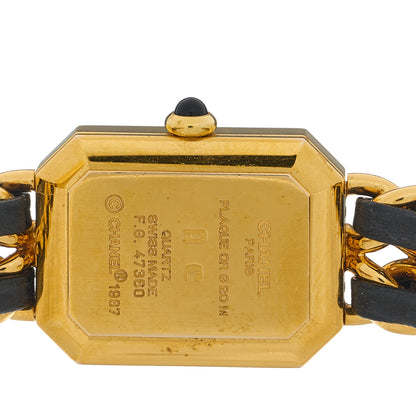 Chanel Stainless Steel Lambskin 20mm Chain Premiere Quartz Watch Gold M 4 of 4