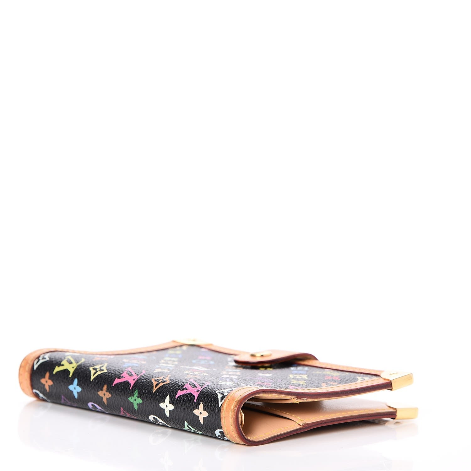 Louis Vuitton Monogram Multicolor Small Ring Agenda Cover Black 4 of 7