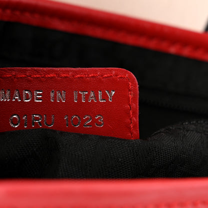 Christian Dior Canvas Hardcore Pierced Saddle Bag White Red Black 6 of 12
