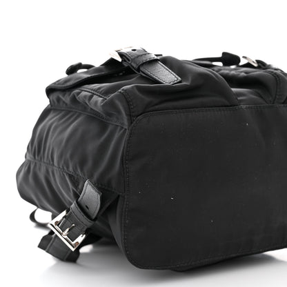 Prada Tessuto Nylon Saffiano Small Backpack Black 11 of 13
