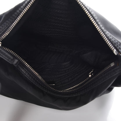 Prada Tessuto Nylon Vitello Hobo Black 5 of 6
