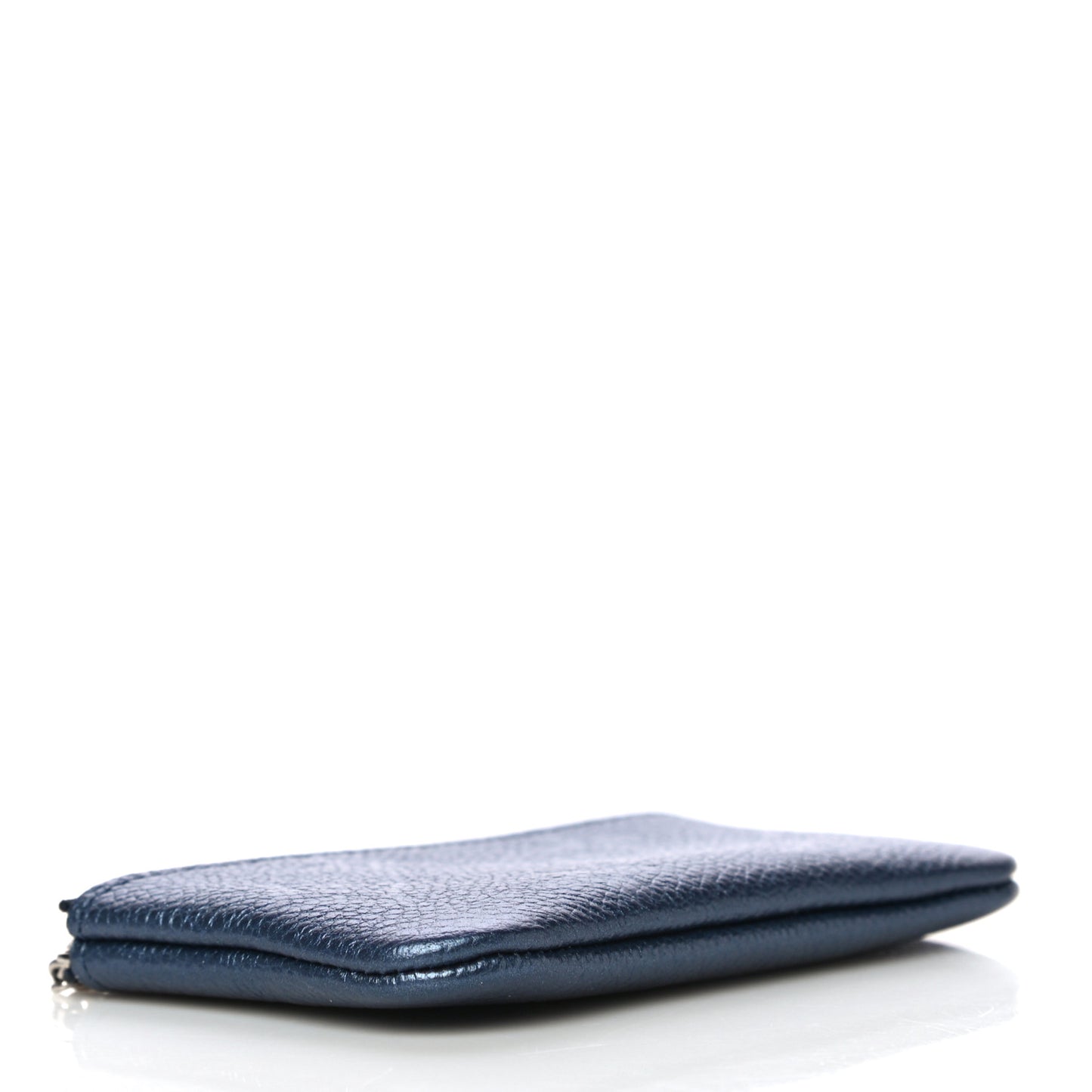 Metallic Empreinte Monogram Giant Key Pouch Navy Nacre