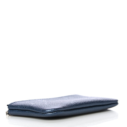 Louis Vuitton Metallic Empreinte Monogram Giant Key Pouch Navy Nacre 4 of 10